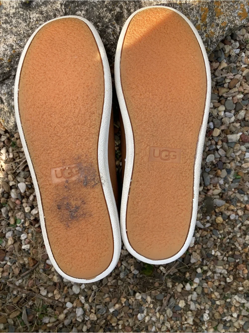 Ugg Size 8.5 Starlyn Shearling high top brown leather lace up sneakers